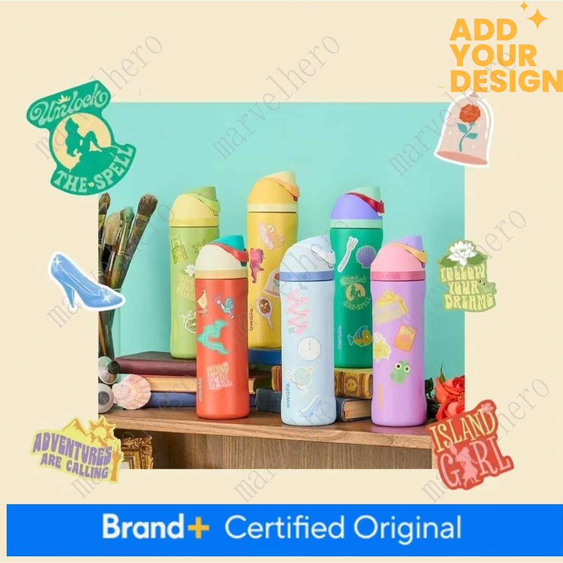 Disney Princess Insulated Tumbler Portable High Aesthetic Water Bottle with Straw Reusable Thermal Travel Mug for Daily Use - view 8