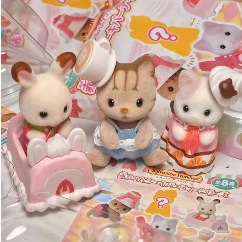 Hot Sylvanian Families Baking Makeup Magic Society Series Blind Pouch Figures Girl'S House Dolls Handmade Child Toys Room Decora X260808