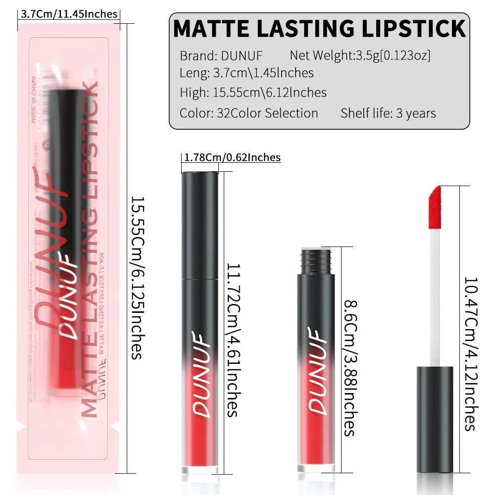 Matte 32 Color Lasting Lipstick Lip Gloss Moisturizing Non-stick Cup Halloween Party Purple Blue Black Highly Pigments Lip Glaze N260808 - view 7