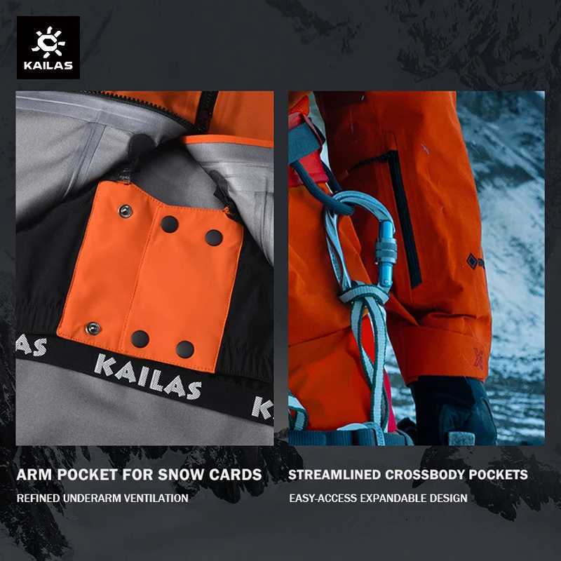 2026 New Mont-X Hard KAILAS Shell Jacket GTX Rainstorm Waterproof Hooded Coats Professional Mountaineering Jackets KG2441148 N260808 - view 7