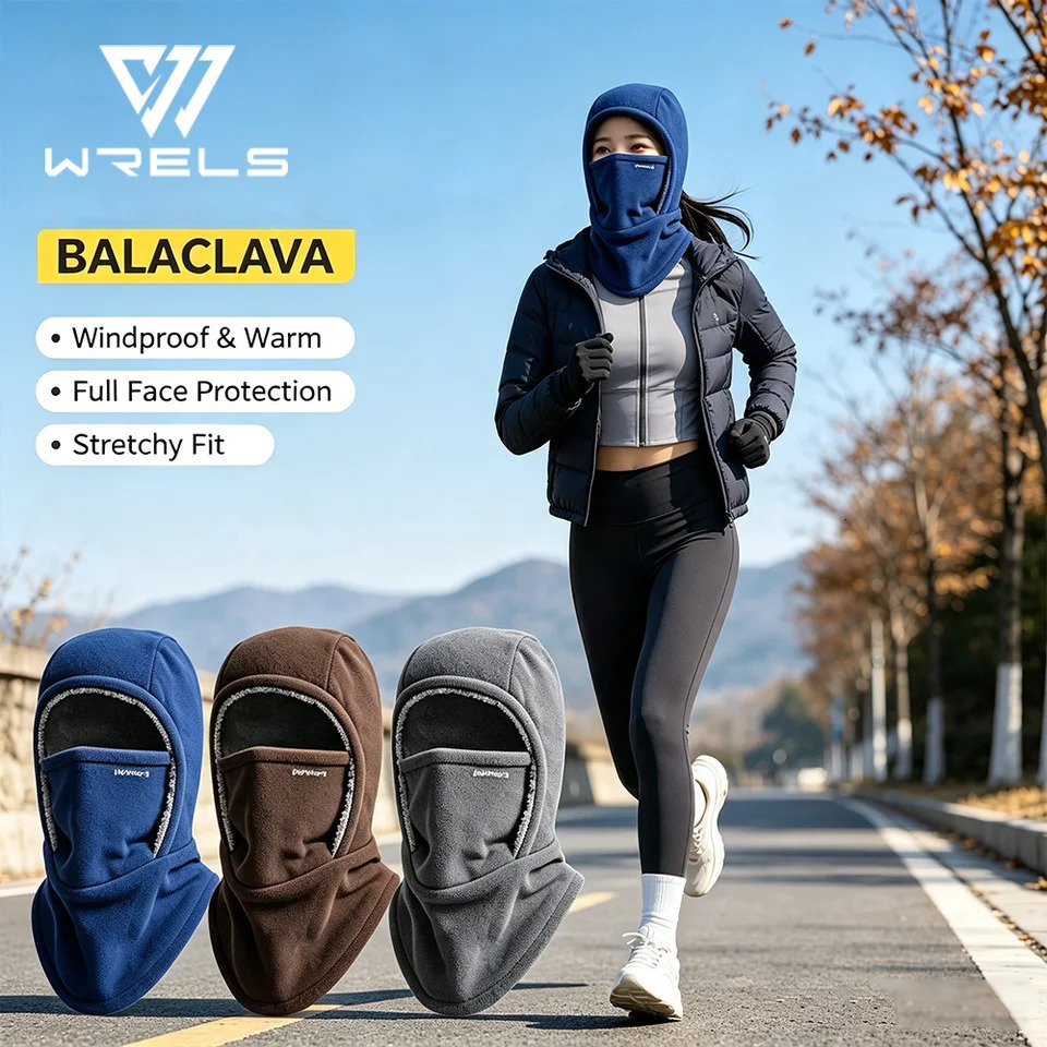 Fleece Balaclava Cycling Cap Cold-proof Windproof Warm Hood and Hat Thicken Thermal Ski Windproof Cap Women Men 260807 - view 4