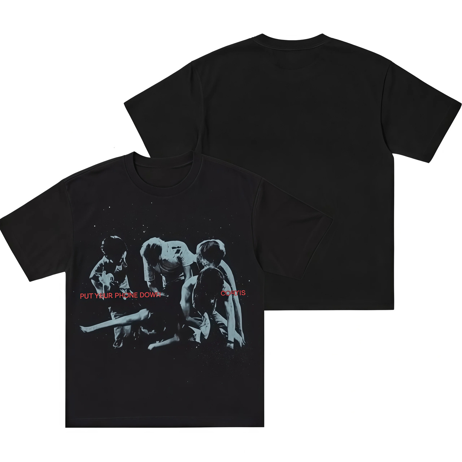 Kpop CORTIS 2026 PUT YOUR PHONE DOWN Series Print T-shirt for Fans Streetwear 2026 Summer Men Women Cotton Oversized Y2K T-shirt 260807 - view 4