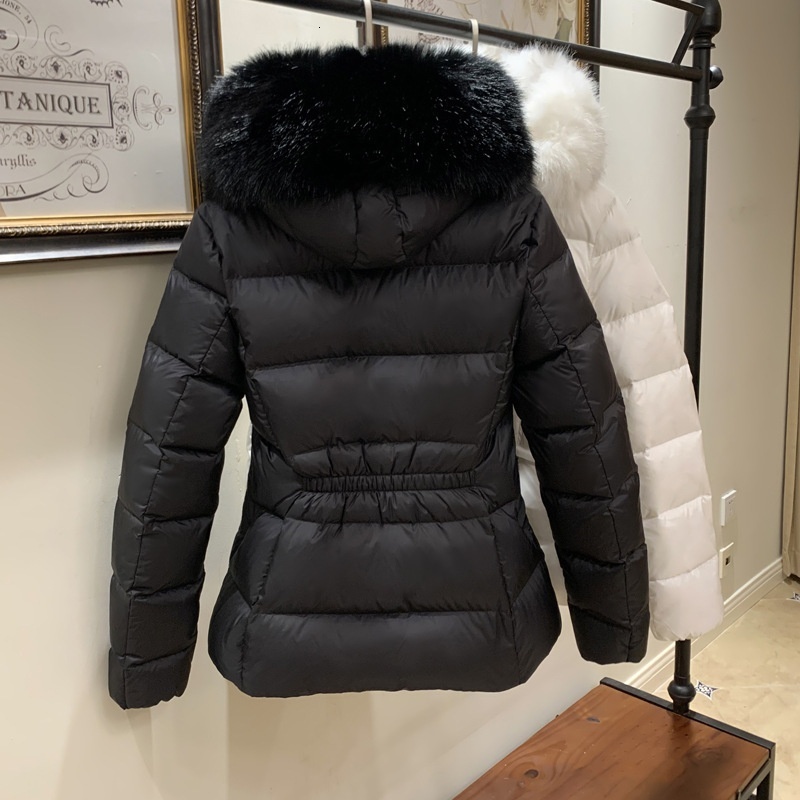 Bechance European Fashion Outdoor New Style Women's Waist Slimming Down Jacket Coat High Quality Hooded with White Down Jacket - view 3