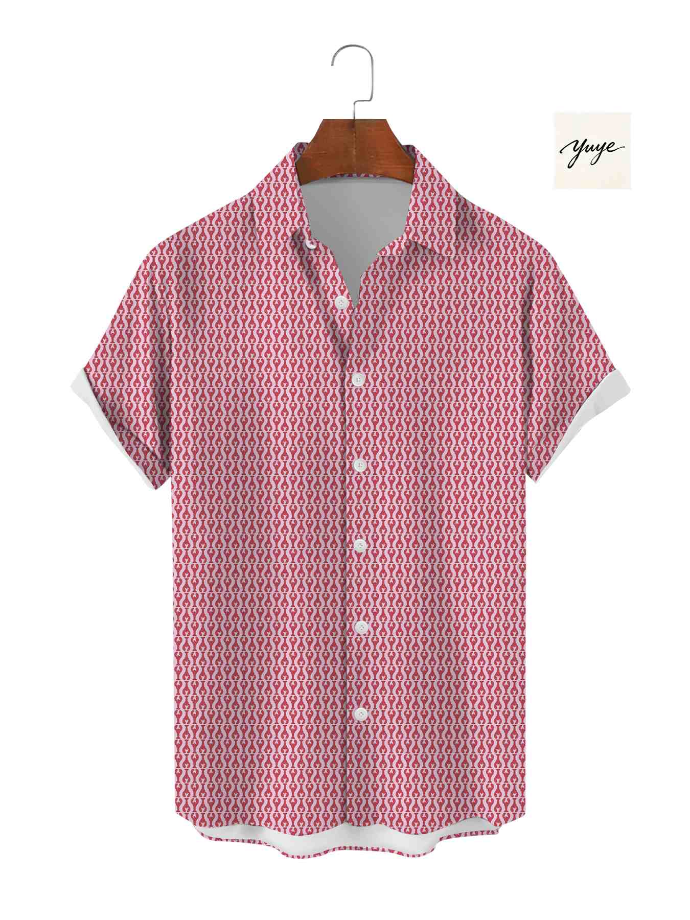 Men's Short Sleeve Shirt Casual Animal Floral Geometric Print Button Down Summer Hawaiian Beach Shirt for Men
