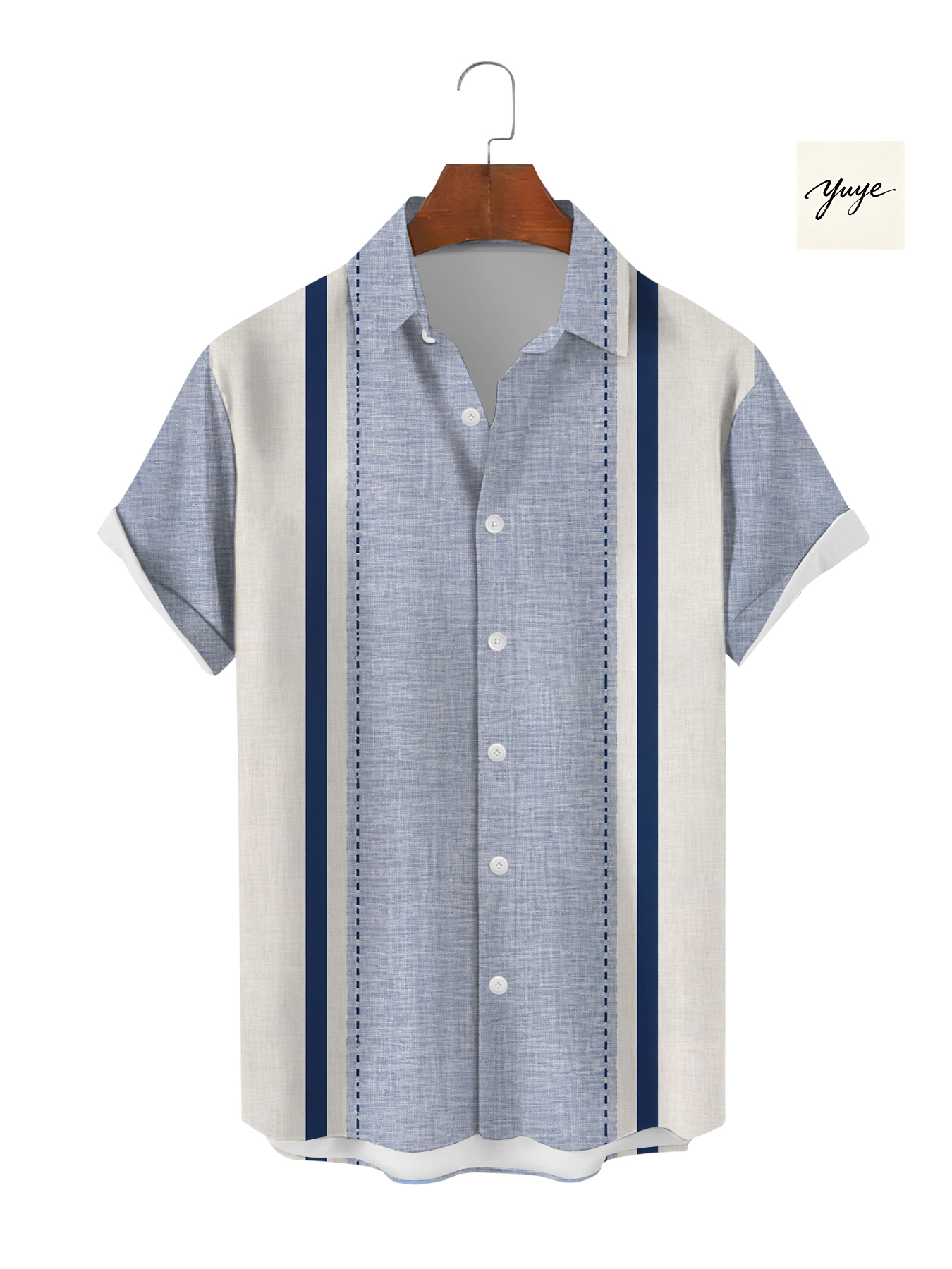 Summer men's short sleeve casual shirt - view 5