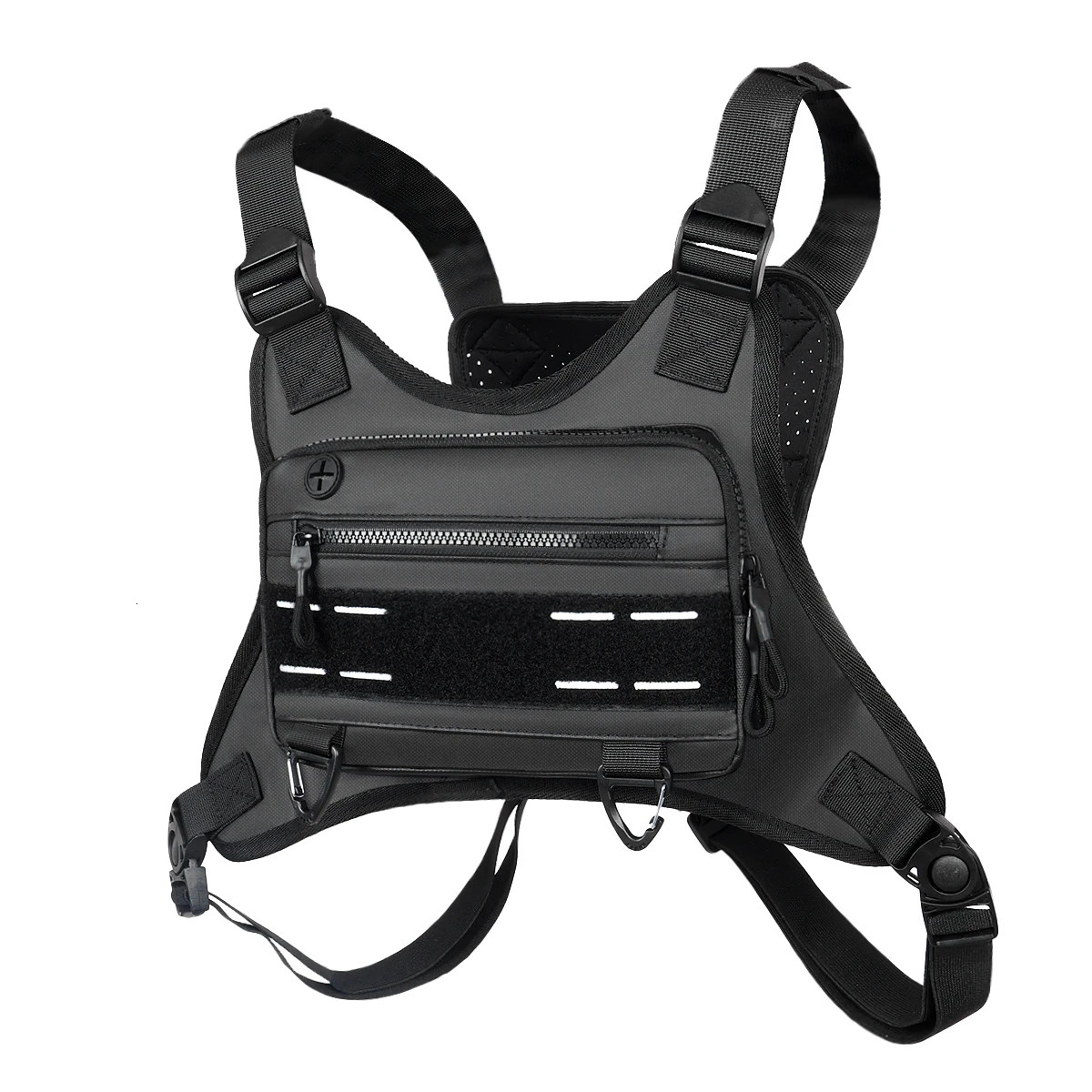 Sports Chest Bag For Men Water Resistant Lightweight Front Running Vest Bag With Built-In Phone Holder Extra Storage 260810
