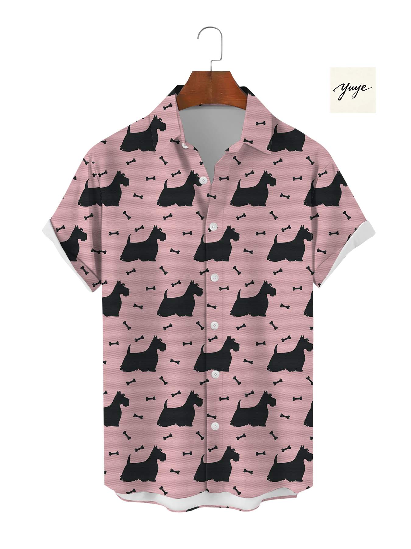 Men's Short Sleeve Shirt Casual Animal Floral Geometric Print Button Down Summer Hawaiian Beach Shirt for Men - view 4