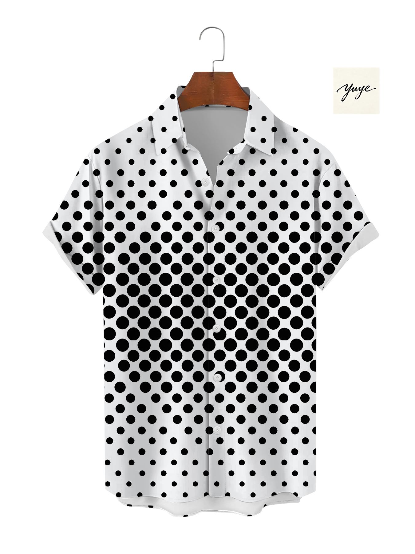 Men's Party Shirt Short Sleeve Sequin Leopard Heart Print Night Out Clubwear Casual Button Down Shirt for Men - view 6