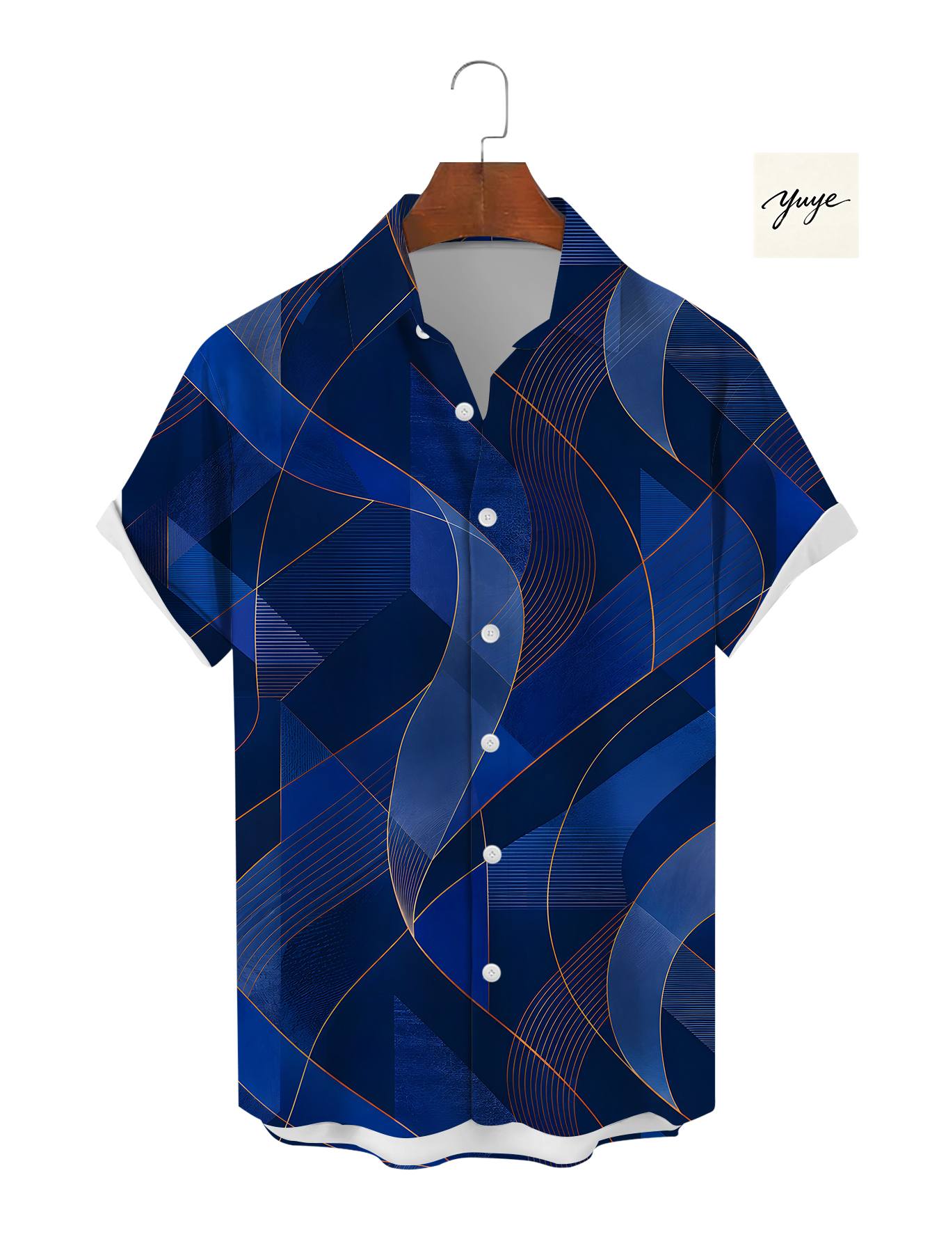 Men's Vintage Tropical Shirt Short Sleeve Retro Floral Pattern Casual Summer Vacation Cruise Button Up Shirt for Men - view 5