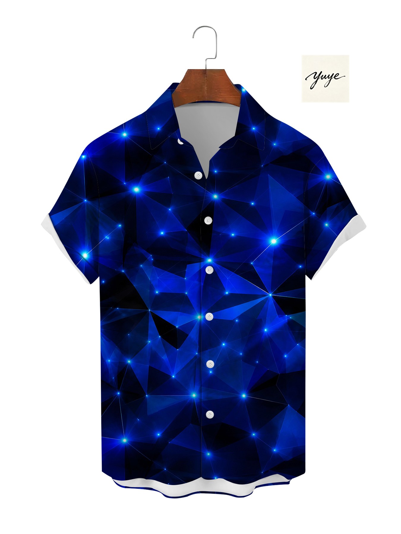 Men's Graphic Short Sleeve Shirt Novelty 3D Print Wolf Floral Geometric Pattern Casual Streetwear Button Down Shirt for Men