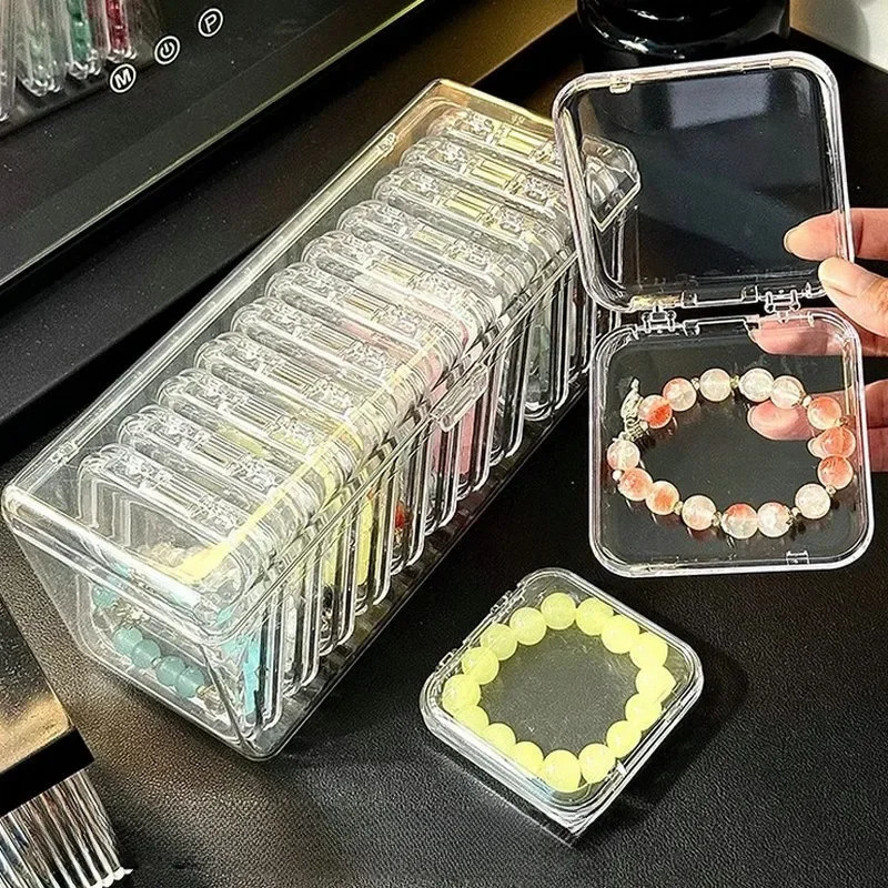 501Pcs Press-on Nail Storage Box Acrylic Transparent Container Jewelry Earring Rings Bracelet Boxes Nail Display Packaging Case 260810 - view 4