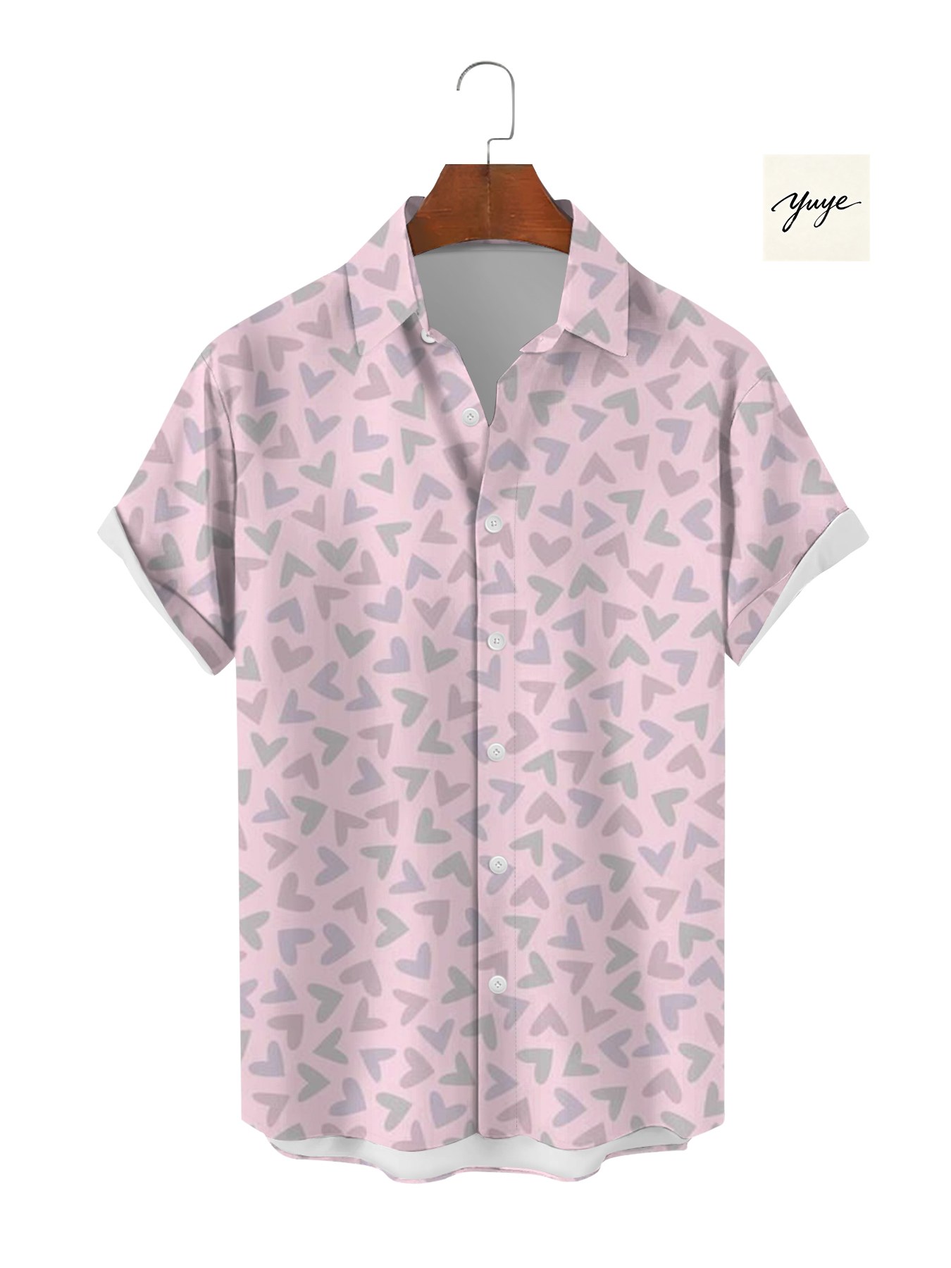 Men's Short Sleeve Shirt Casual Animal Floral Geometric Print Button Down Summer Hawaiian Beach Shirt for Men - view 7