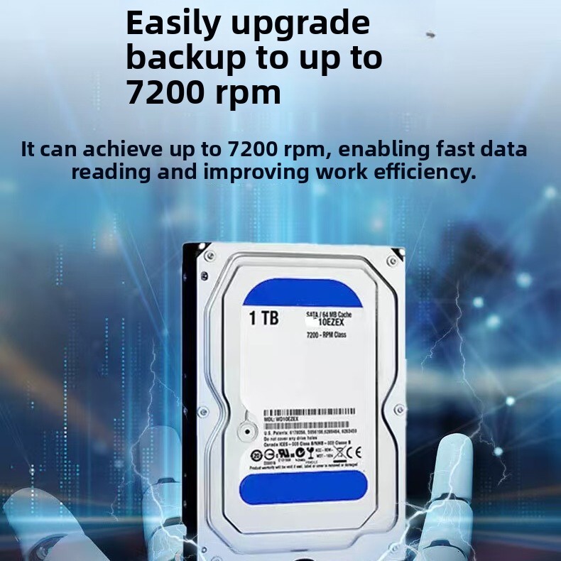 1 TB Surveillance Hard Drive, 3.5-Inch SATA HDD with 7200 RPM and 64 MB Cache, Security Camera DVR/NVR Recording Storage for Home and Commercial Video