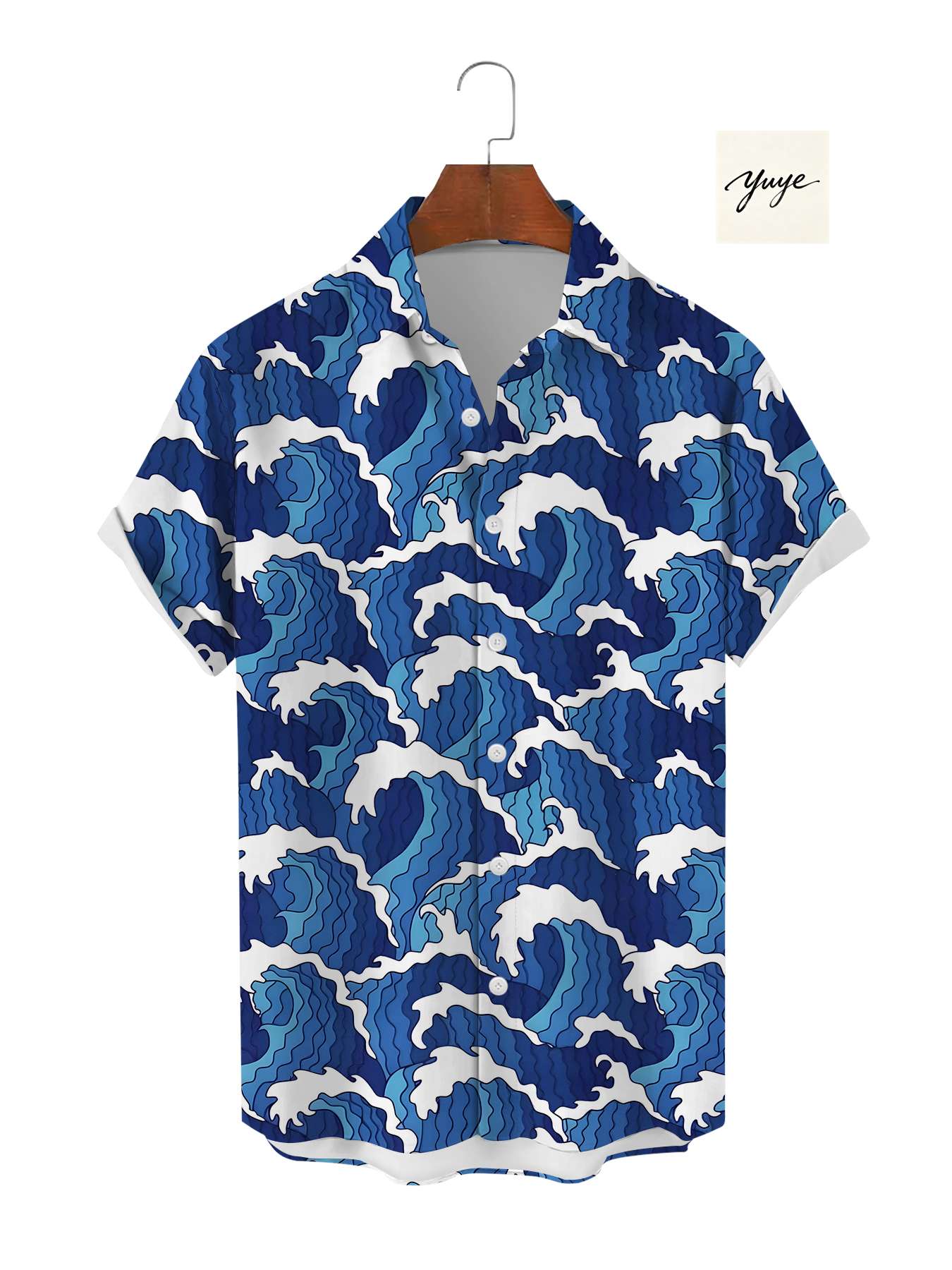 Men's Graphic Short Sleeve Shirt Novelty 3D Print Wolf Floral Geometric Pattern Casual Streetwear Button Down Shirt for Men - view 9
