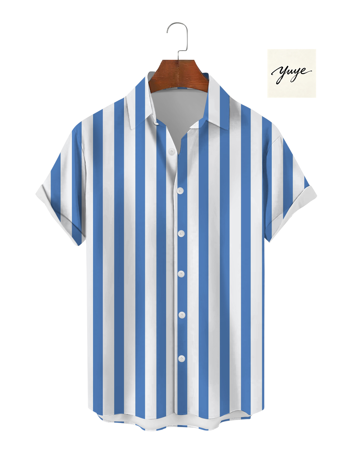 Summer men's short sleeve casual shirt
