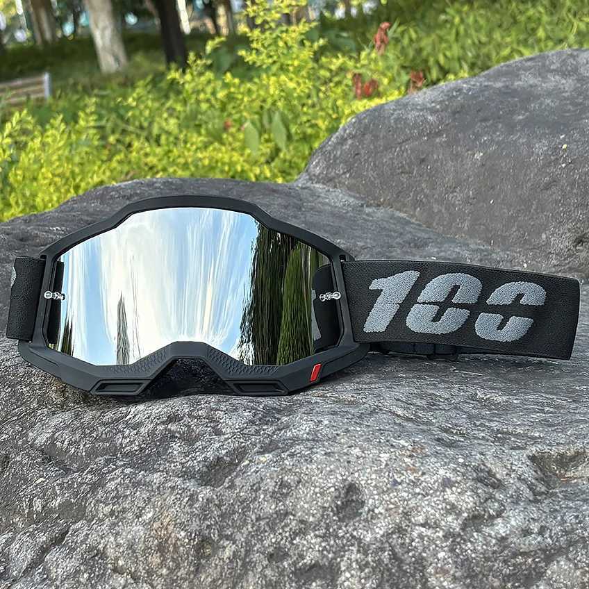 Motocross 100 Men Motorcycle Glasses Goggles Helmet MX Moto Dirt Bike ATV Ski Outdoor Sports Glass Scooter Googles Mask Cycling N260810