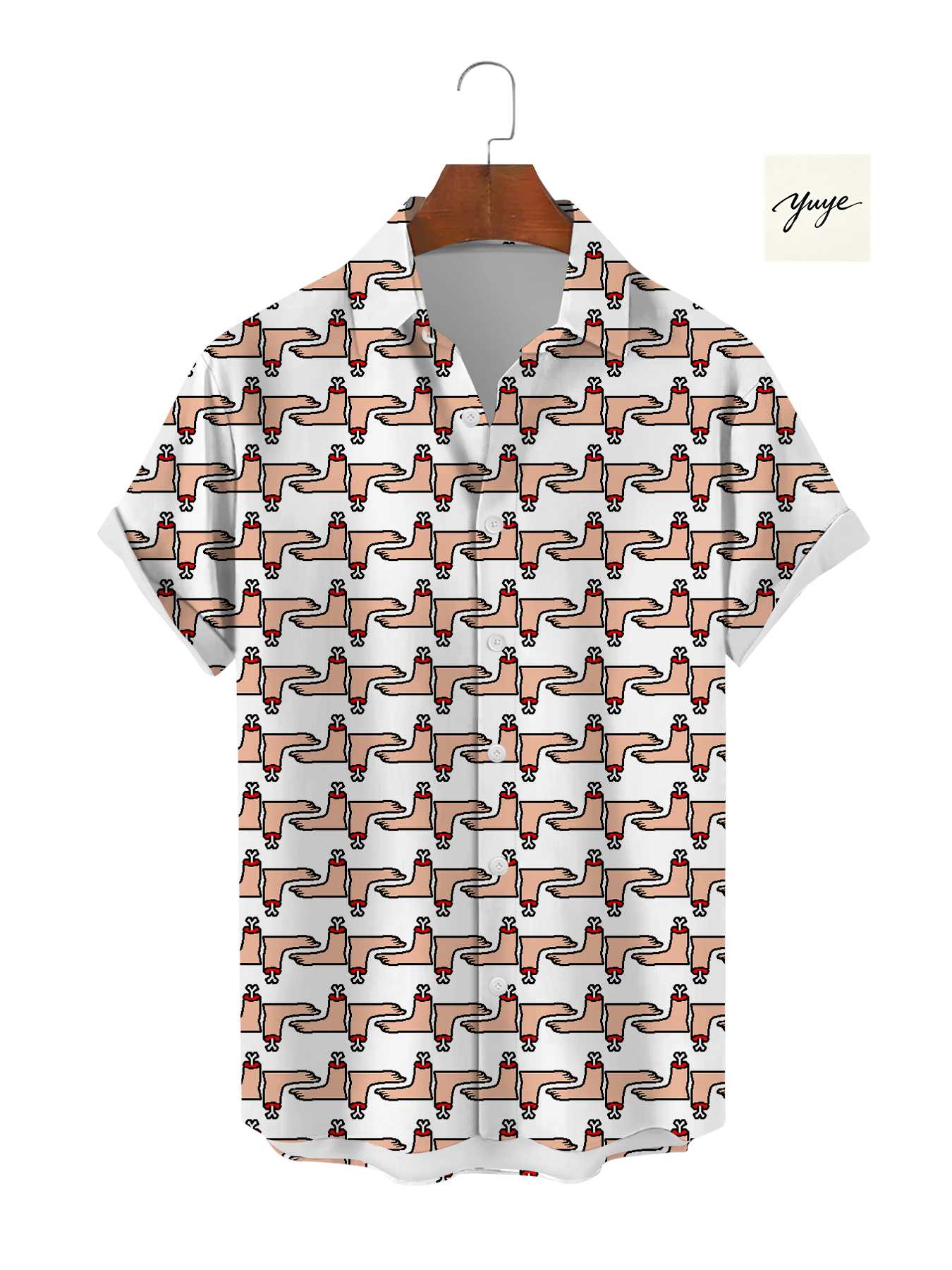 Men's Vintage Tropical Shirt Short Sleeve Retro Floral Pattern Casual Summer Vacation Cruise Button Up Shirt for Men - view 4
