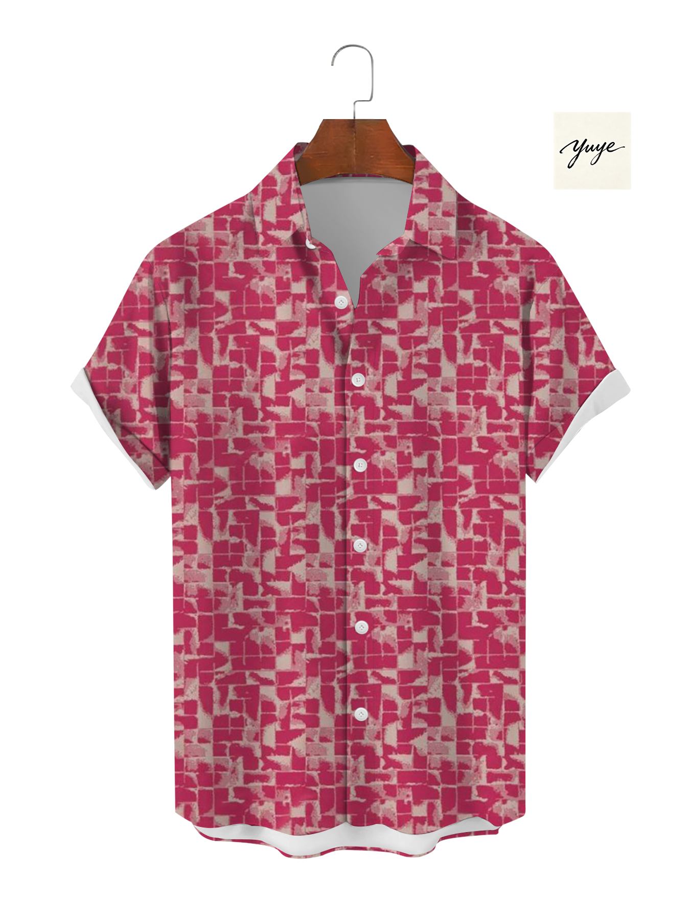 Men's Short Sleeve Shirt Casual Animal Floral Geometric Print Button Down Summer Hawaiian Beach Shirt for Men - view 6