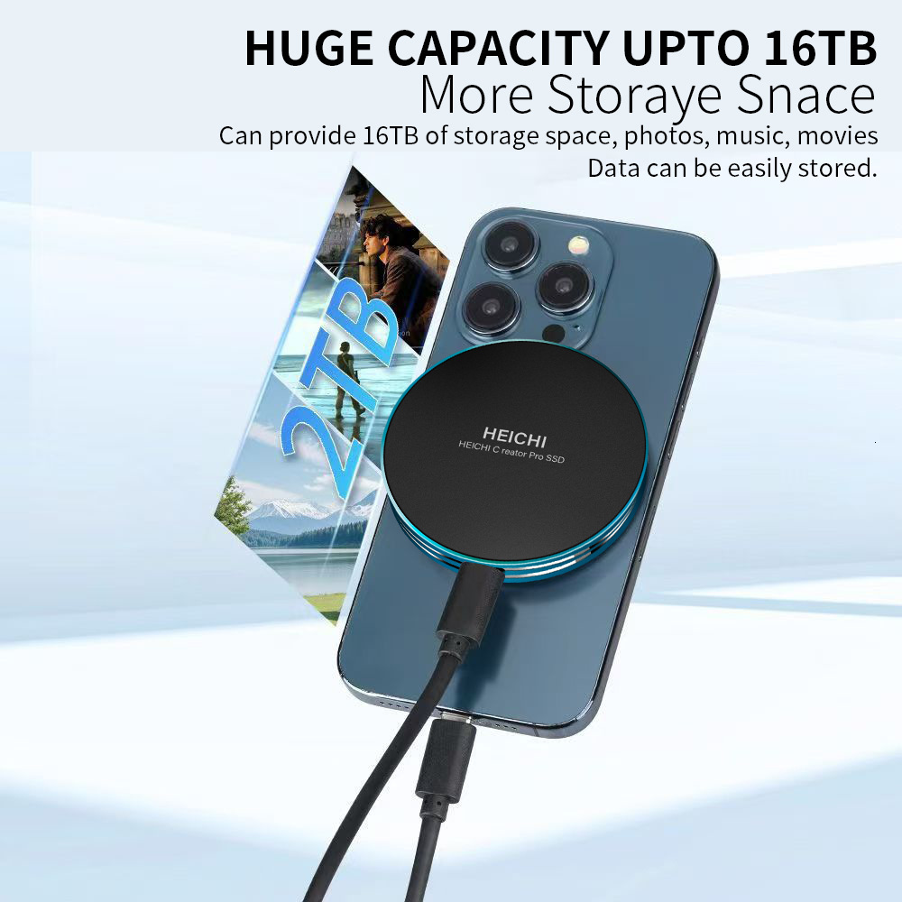 New T21 Magnetic Portable PSSD Type-C External Solid State Drive For Mobile Phones And Laptops Portable External SSD High Speed Type-C Mobile Hard Dri - view 3
