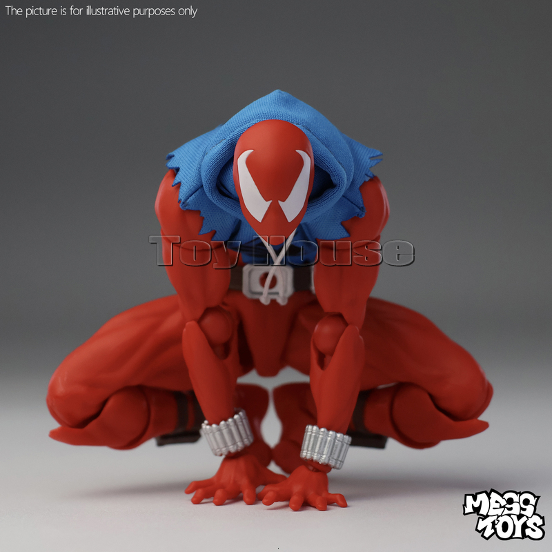 Mess Spiderman Red and Blue Ultimate Spider-Man Spider Peter Kaine Parker Anime Action Figure Model Toys For Xmas Gifts 802 - view 4