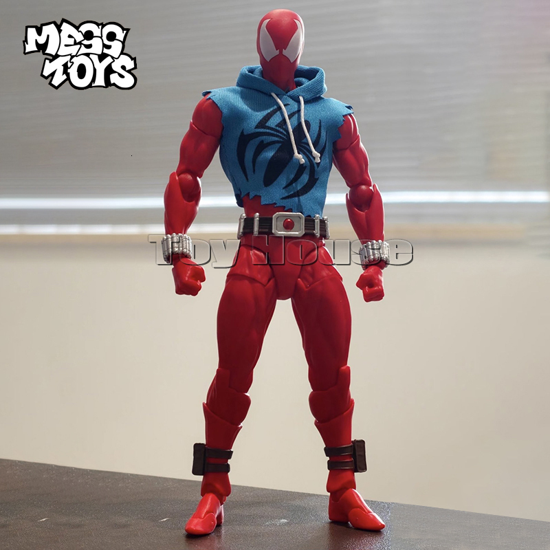 Mess Spiderman Red and Blue Ultimate Spider-Man Spider Peter Kaine Parker Anime Action Figure Model Toys For Xmas Gifts 802 - view 7