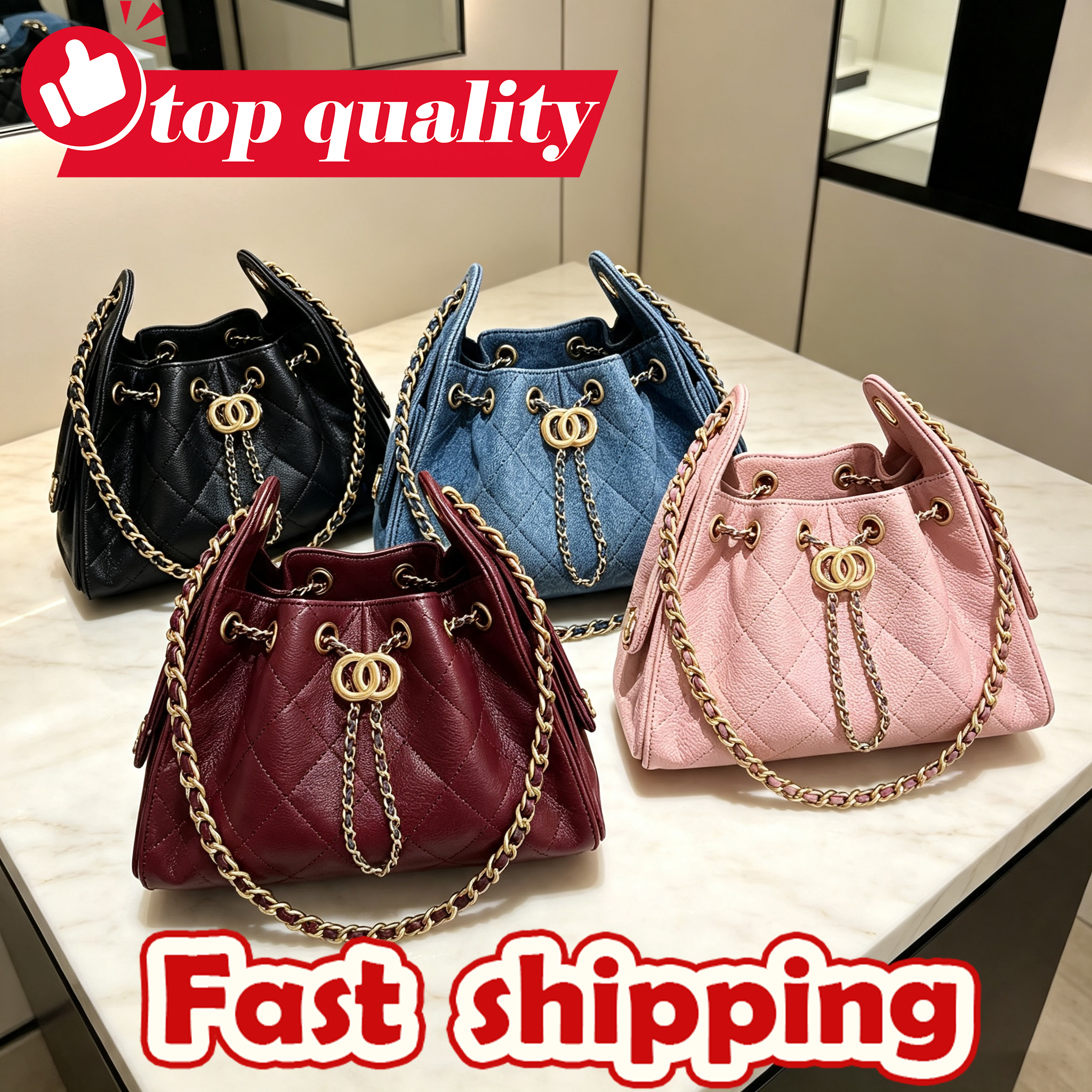 Borsa Di Lusso Hobo Caviar 25 Di Lusso 1: 1 Borsa Tote Di Alta Qualità Borsa Di Design Borsa A Tracolla Borsa Da Donna Mini Borsa Impermeabile E Res-image