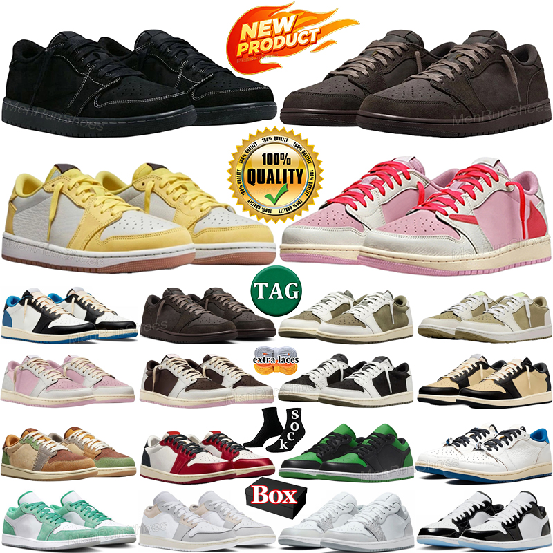 Travi Travis Designer Scottshoe 1S Scarpe Da Basket 1 Sky Pink Nero Bianco Bass…