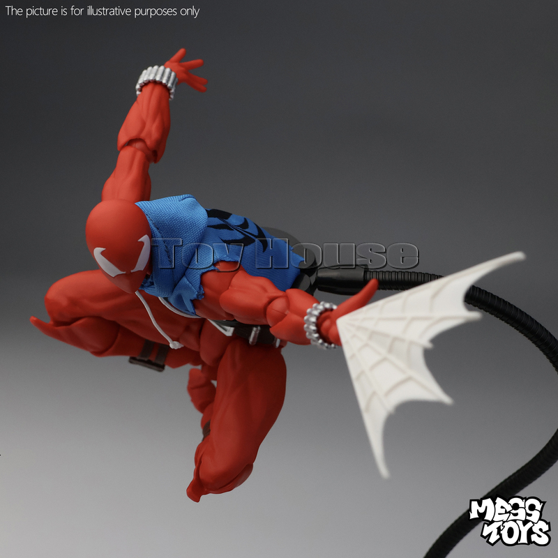 Mess Spiderman Red and Blue Ultimate Spider-Man Spider Peter Kaine Parker Anime Action Figure Model Toys For Xmas Gifts 802 - view 6