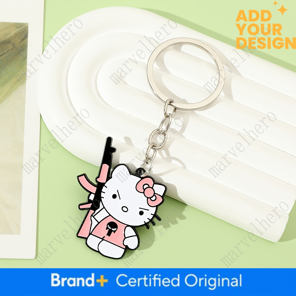 1Pc Sanrio Peripheral Keychain Fashionable Versatile Trendy Bag Pendant Hello Kitty Keychain Key Chain Ornaments For Daily Wear And Gift Giving - view 3