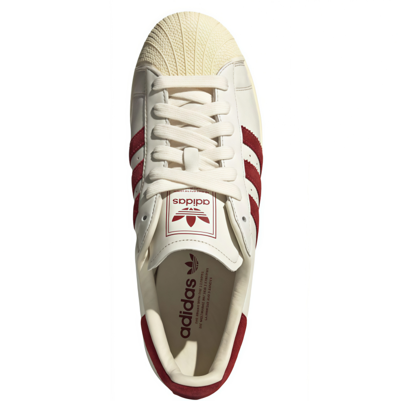 adidas originals Superstar 2 designer edition comfortable snug breathable sneakers unisex white and red - view 5