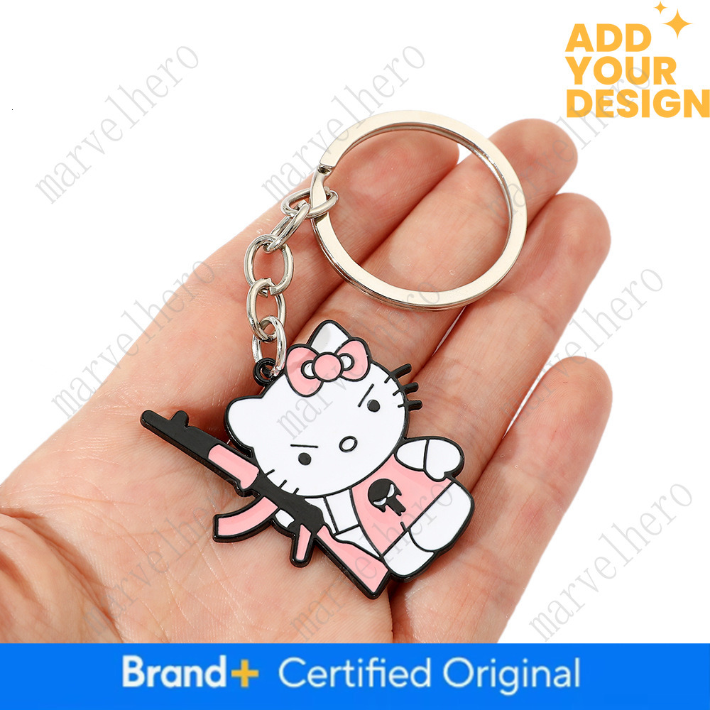 1Pc Sanrio Peripheral Keychain Fashionable Versatile Trendy Bag Pendant Hello Kitty Keychain Key Chain Ornaments For Daily Wear And Gift Giving - view 6