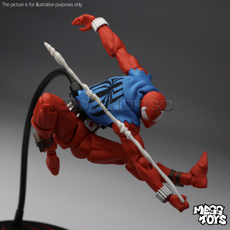 Mess Spiderman Red and Blue Ultimate Spider-Man Spider Peter Kaine Parker Anime Action Figure Model Toys For Xmas Gifts 802 - view 5