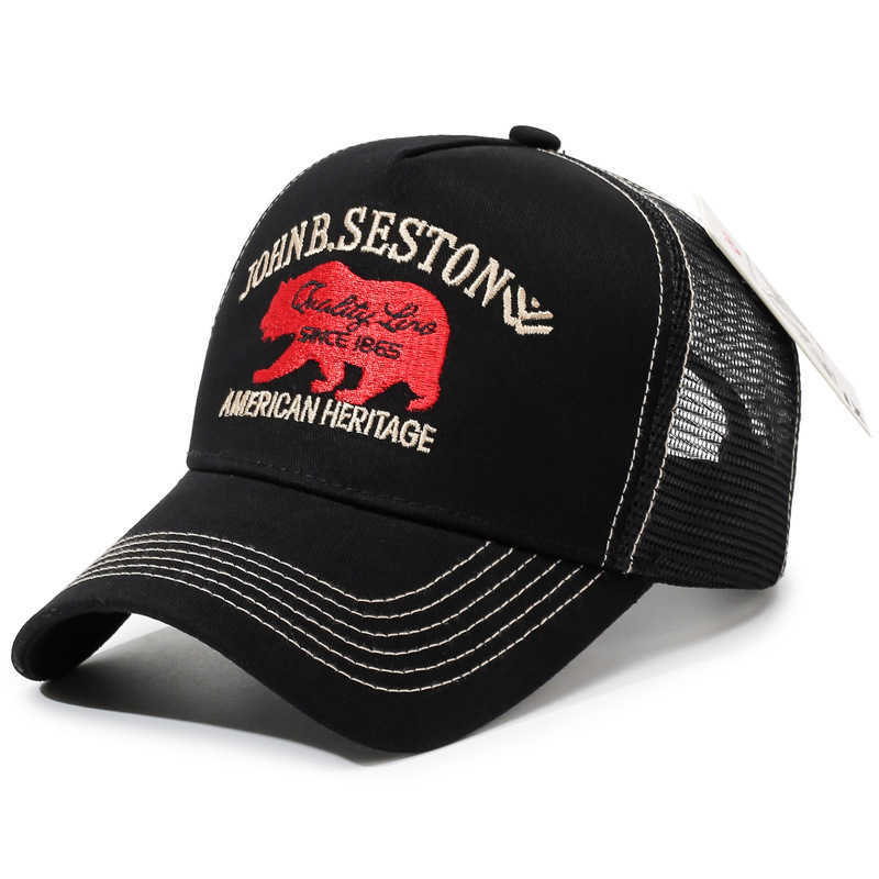 2025 Personalized New Baseball Hat STETSON Red Bear Truck Hat Outdoor Sports Sunshade Hat Daily Casual Wear Breathable Mesh Hat Z260806 - view 3