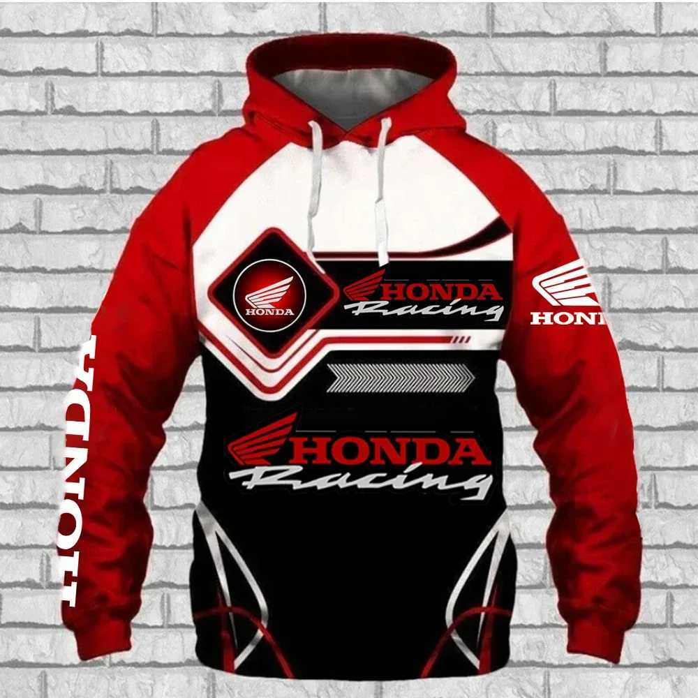 Honda Hoodie Streetwear Fashion Honda 3D Print Men's Hooded Sweatshirt Large Size Outdoor Sport Clothing Honda Racing SuitT260810 - view 3