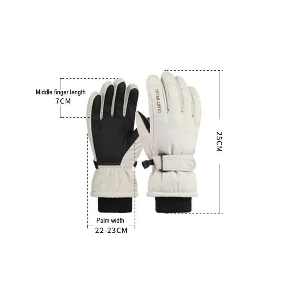 Warm Ski Gloves Windproof Winter Snow Snowboard Outdoor Sports Mittens Non-slip Thicken Cycling Gloves Skiing Snowboarding N260811 - view 7