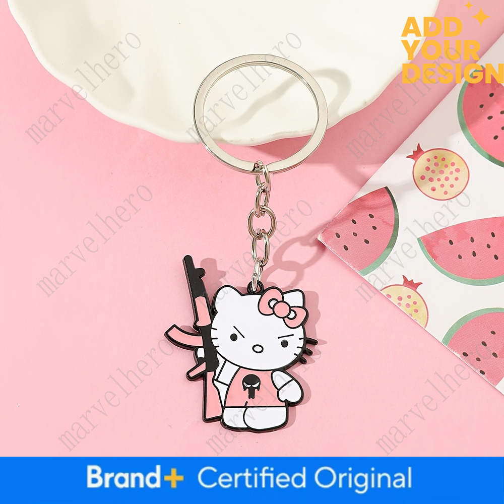 1Pc Sanrio Peripheral Keychain Fashionable Versatile Trendy Bag Pendant Hello Kitty Keychain Key Chain Ornaments For Daily Wear And Gift Giving - view 4