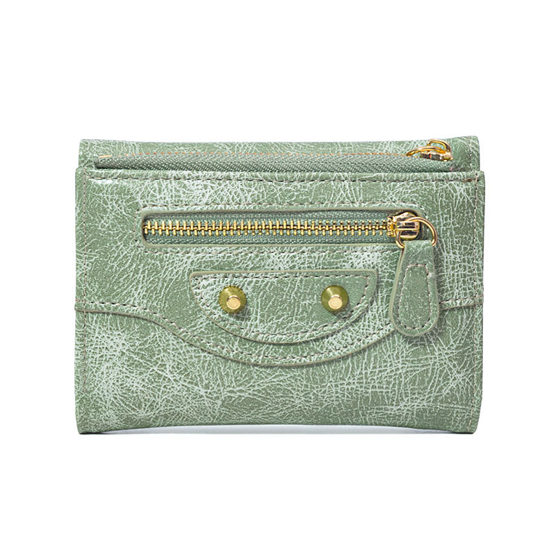 Wallets Designers Woman Coin Pouch Featuring Brass Hardware And Rivet Details Minimalist Style Small Wallet For Everyday Use - view 6