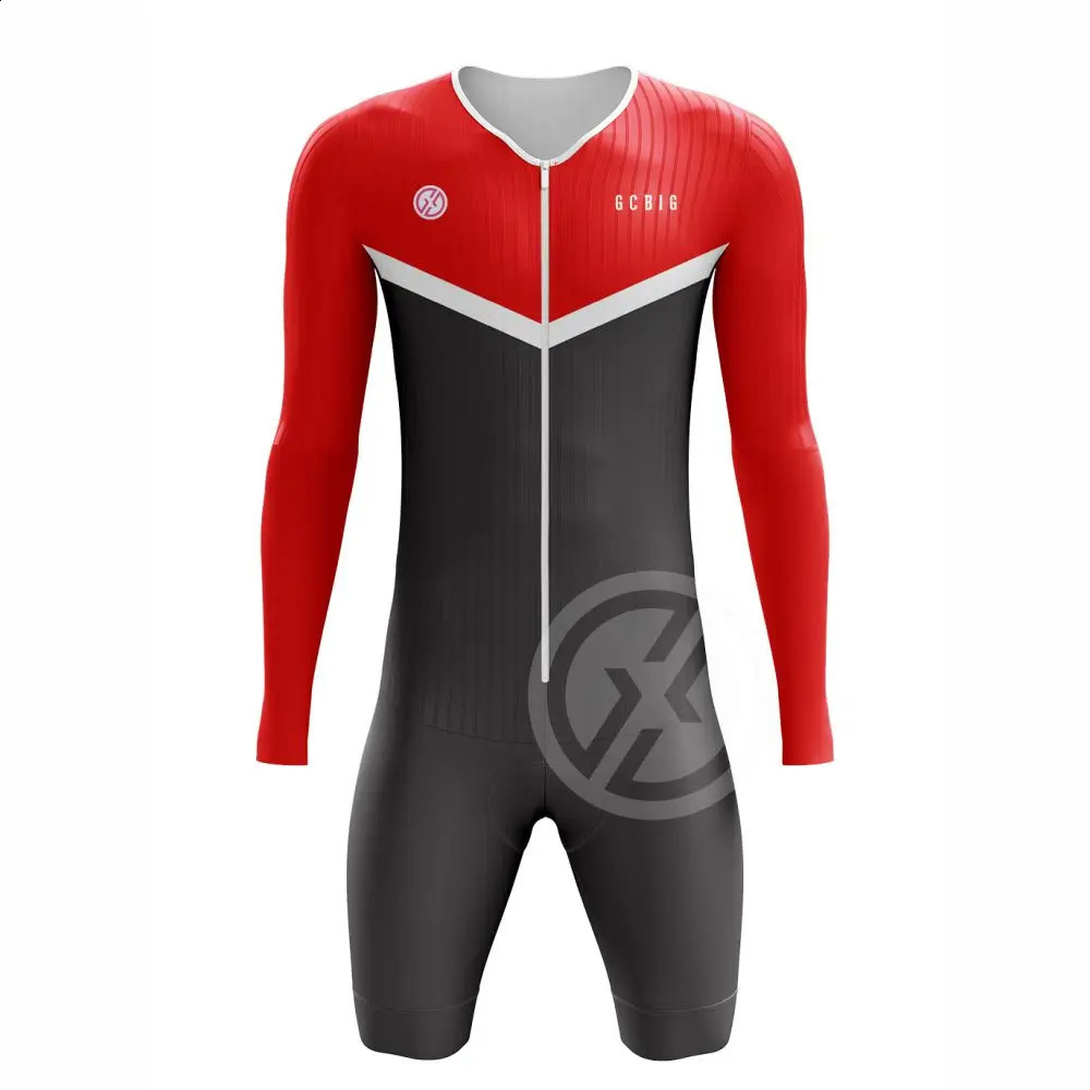 GCBIG Sport Cycling Long Sleeve Uv Protection Shorts Skinsuit Men's Quick Dry Performance Jumpsuit Bicycle Trainning Clothing 260811 - view 3