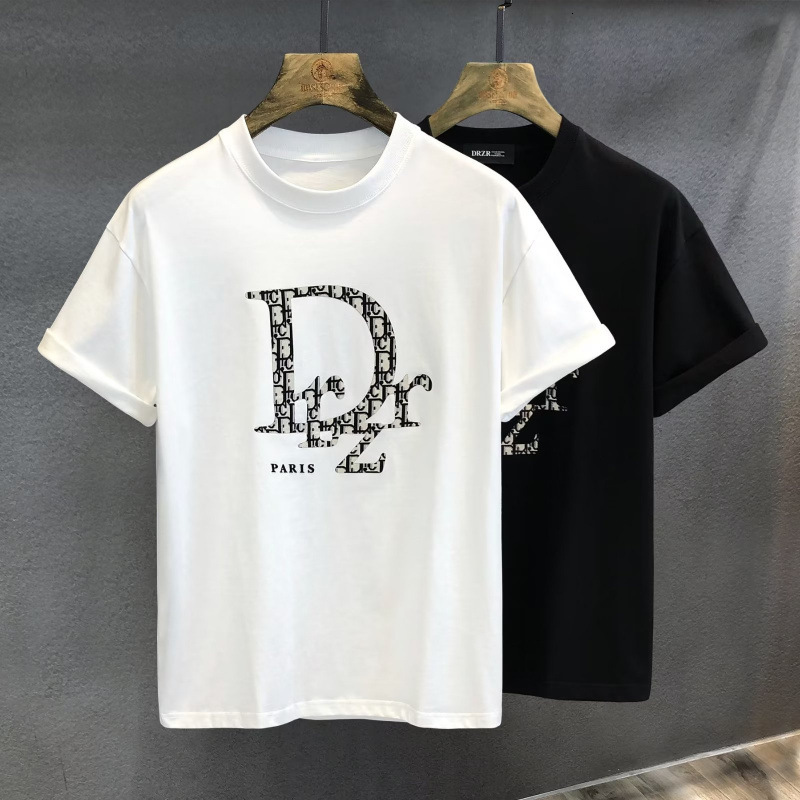 Designer's New Minimalist, Casual Luxurious High-end Style Trendy Men's Short-sleeved T-shirt For Summer For Couples For Casual Sports Wear