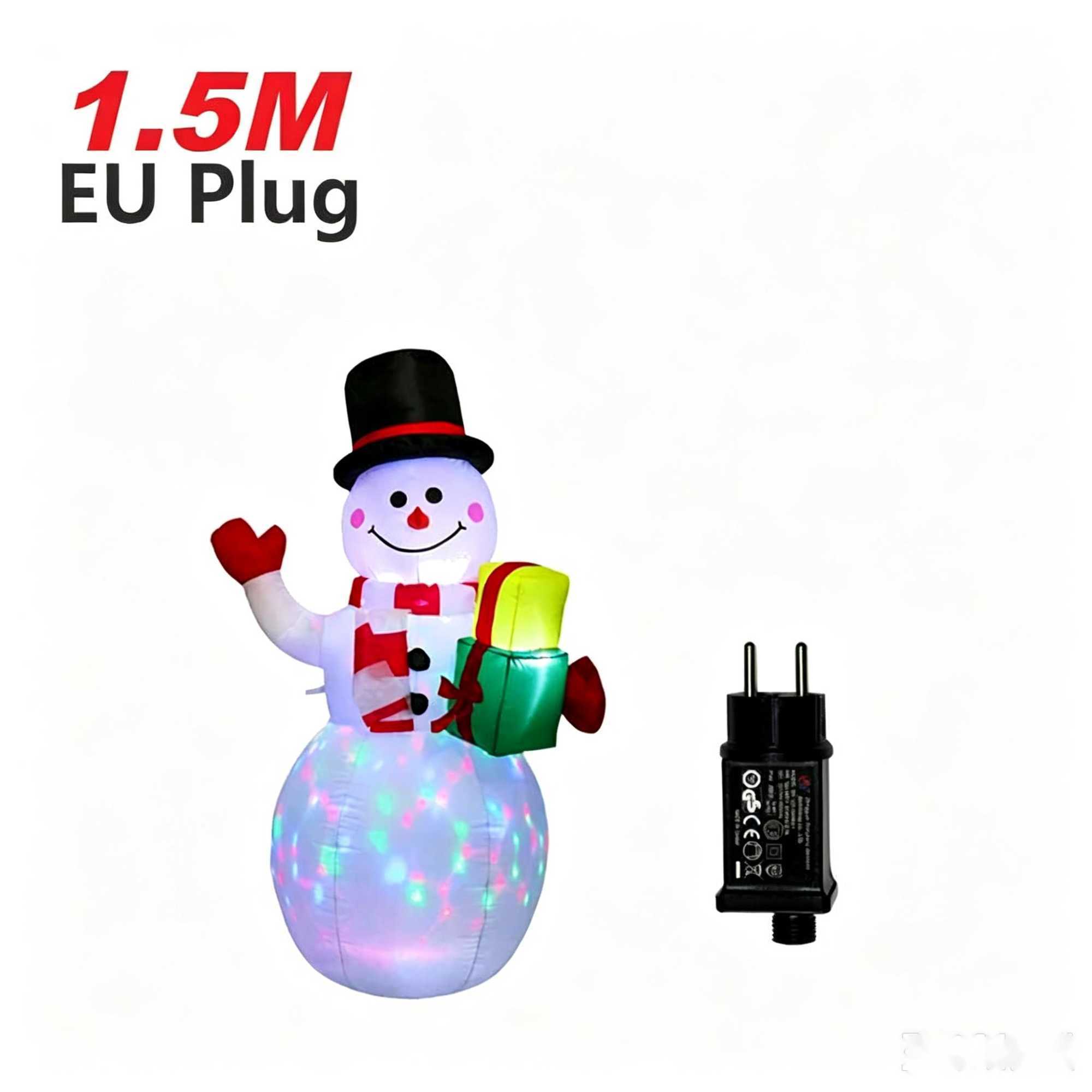 Christmas Decorations Christmas inflatable snowman inflatable outdoor garden snowman Santa Claus doll decoration D260812 - view 5
