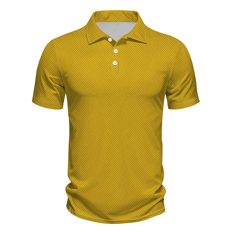 Men's comfortable personality printing short-sleeved business POLO shirt - view 7