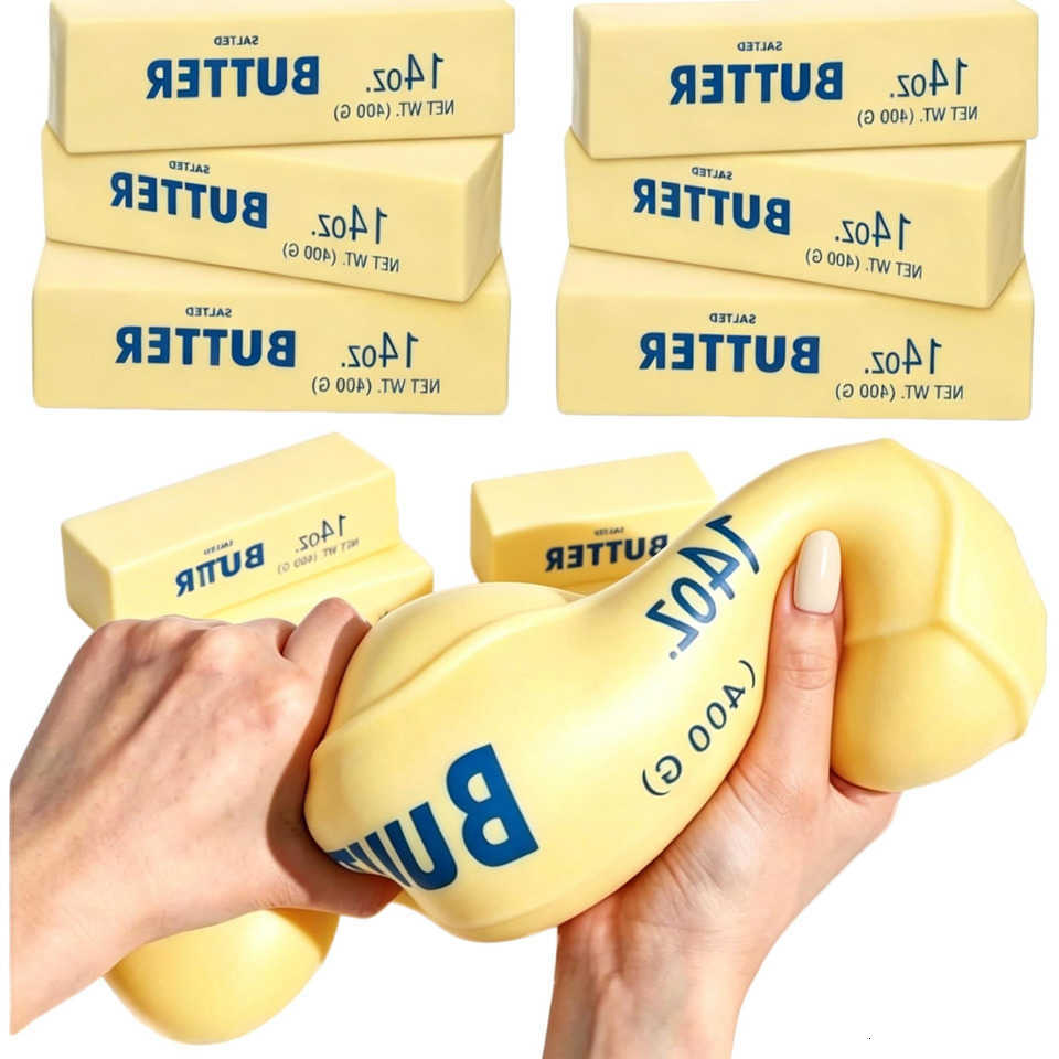 Rising Squishy Slow Jumbo Butter Soft Stress Relief Toy Giant Butter Stick Squeeze Sensory Fidget Gift L260812
