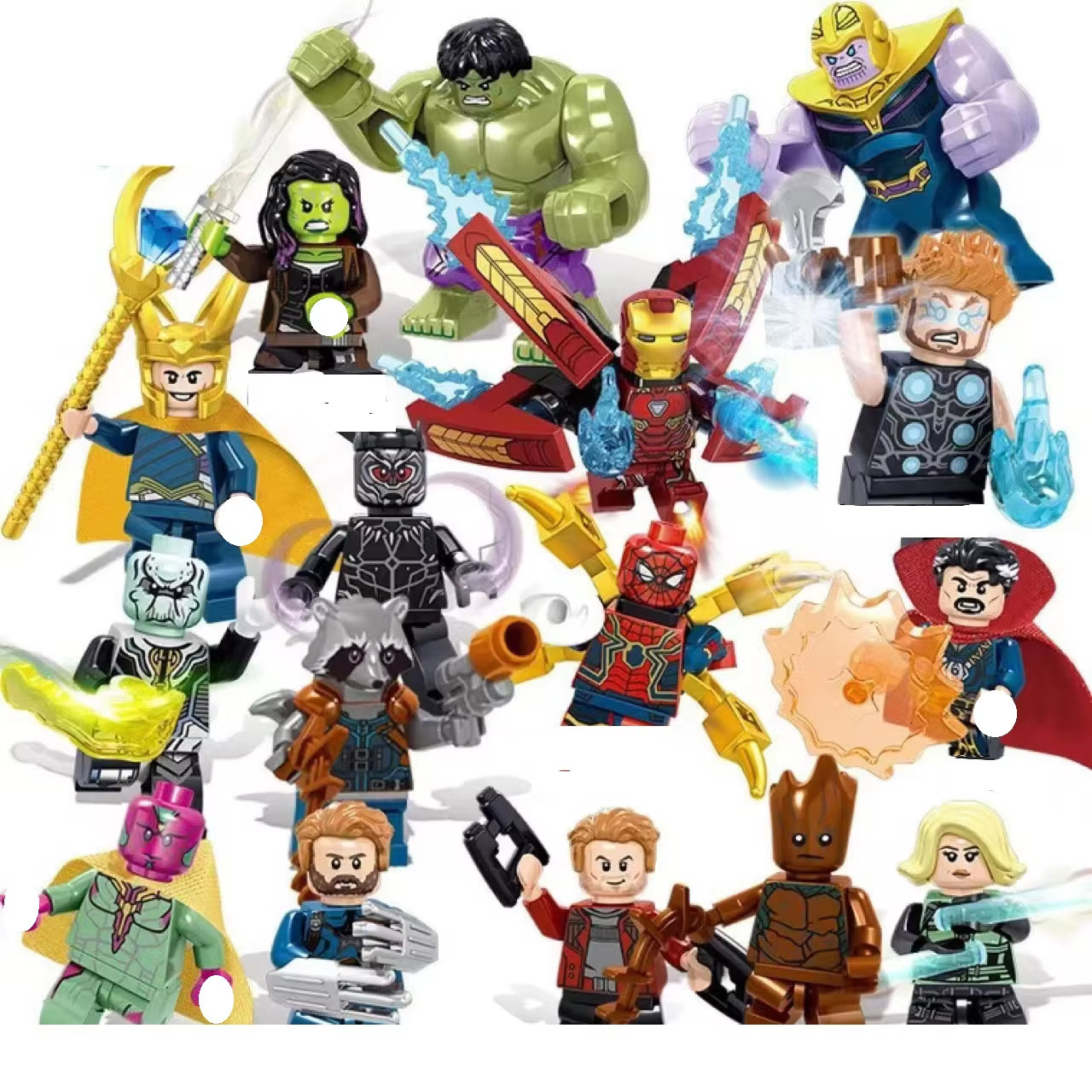 Marvel superhero Spider Man Venom Thanos building blocks, anime characters, children's gifts mini figure assembly toy f2 78 - view 5