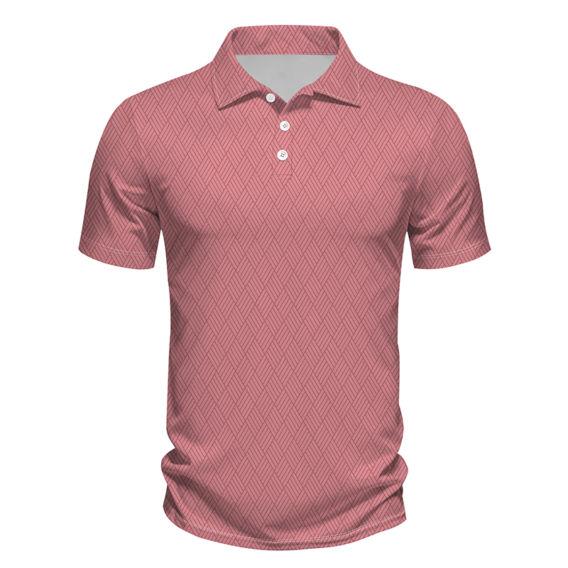 Men's comfortable personality printing short-sleeved business POLO shirt - view 8