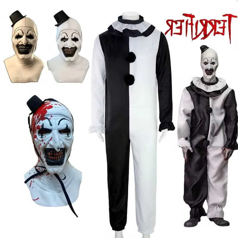 The Art Clown Cosplay Movie Art The Clown Cosplay Come Tuta Maschera Hallown Co…