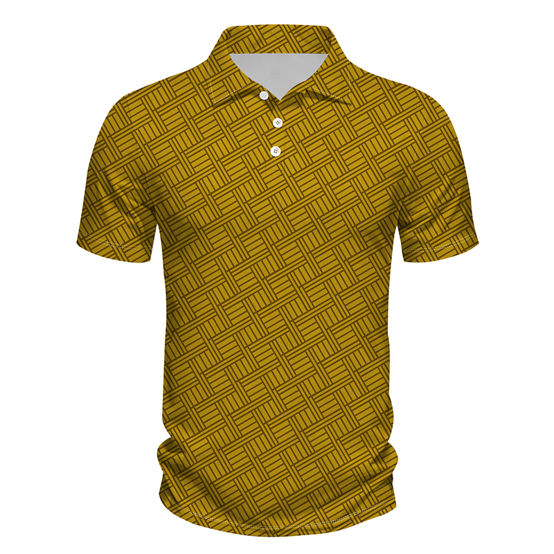 Men's comfortable personality printing short-sleeved business POLO shirt - view 9