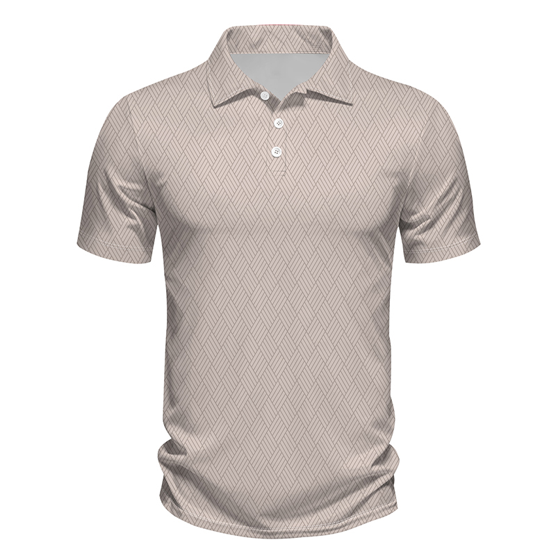 Men's comfortable personality printing short-sleeved business POLO shirt - view 5
