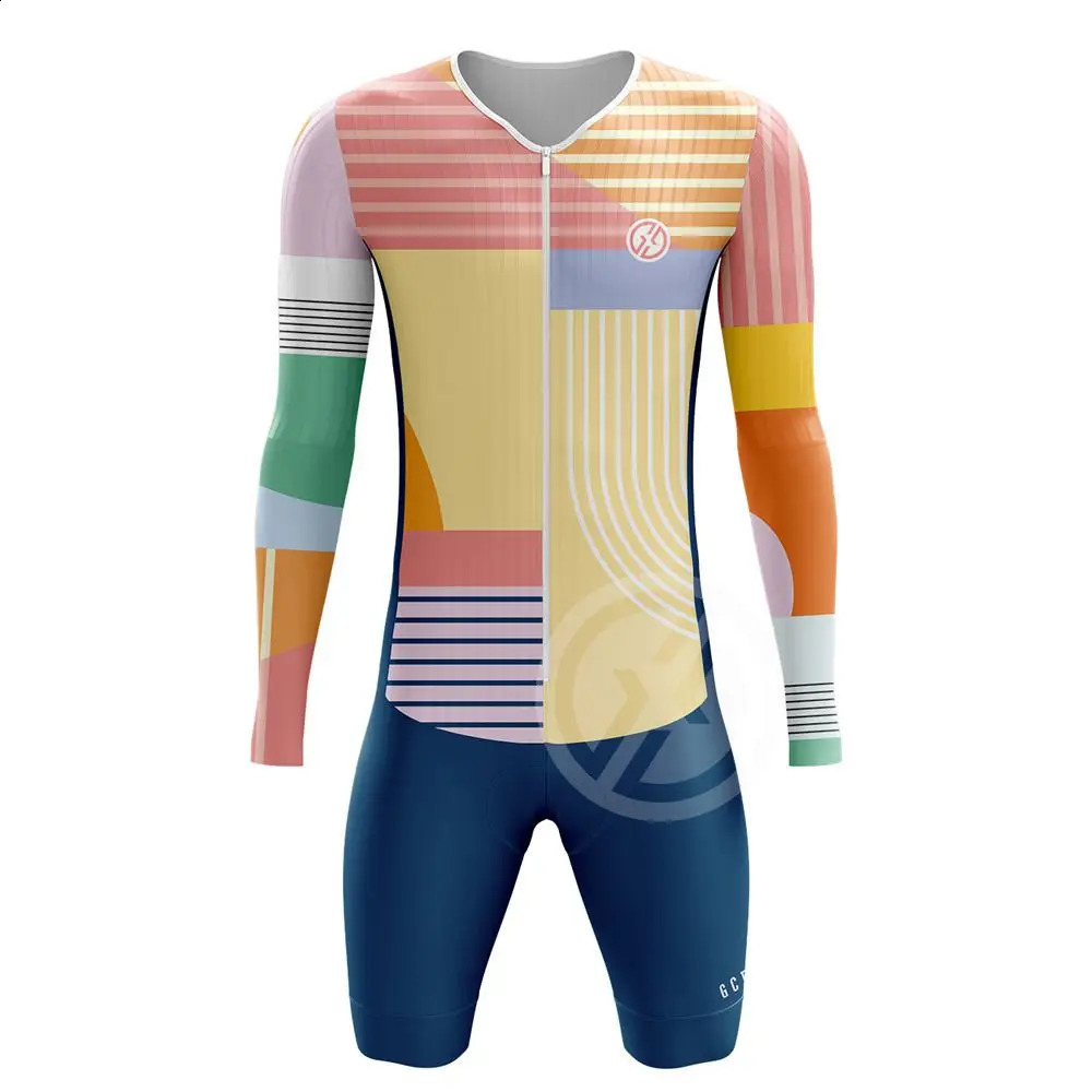 GCBIG Sport Cycling Long Sleeve Uv Protection Shorts Skinsuit Men's Quick Dry Performance Jumpsuit Bicycle Trainning Clothing 260811 - view 4