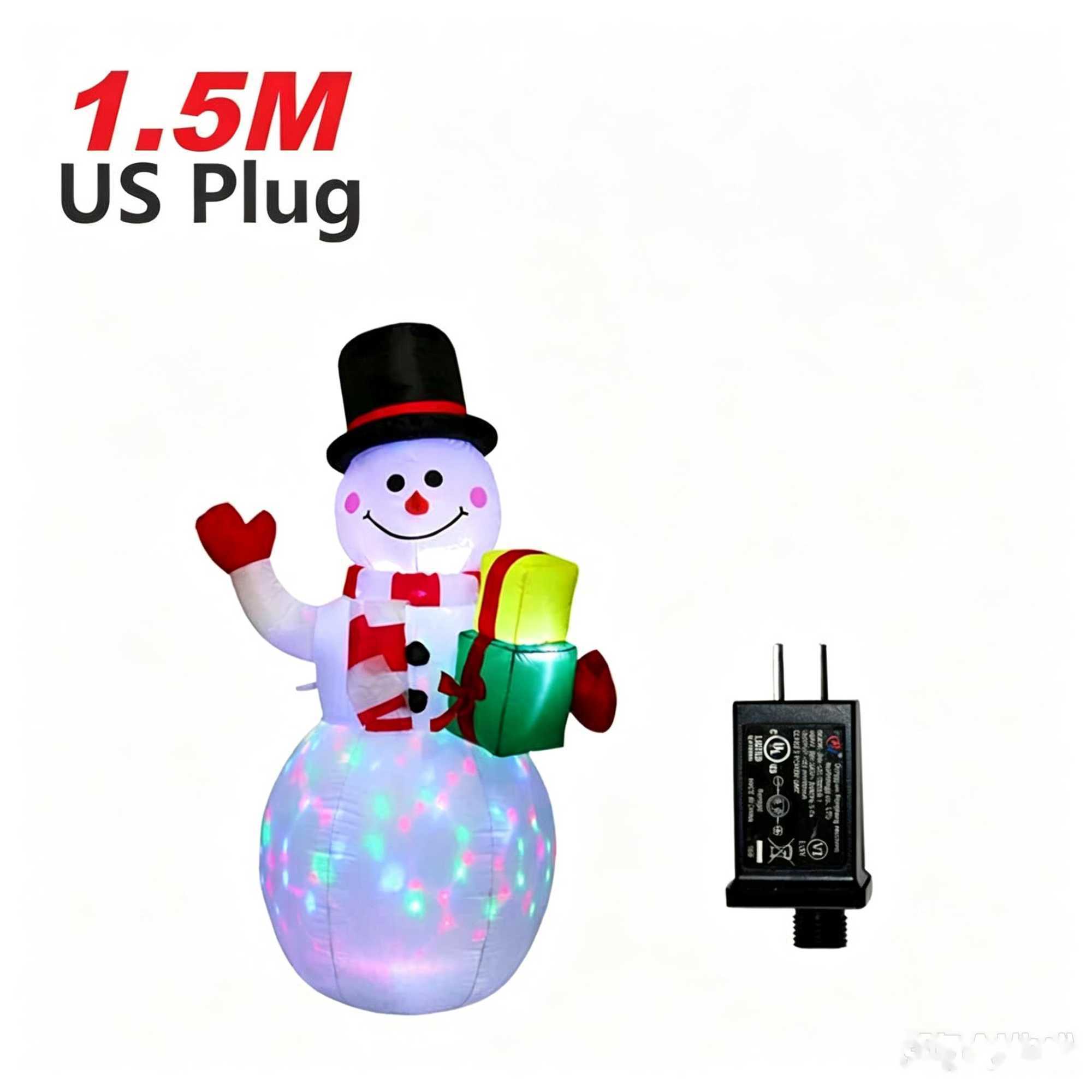 Christmas Decorations Christmas inflatable snowman inflatable outdoor garden snowman Santa Claus doll decoration D260812 - view 6