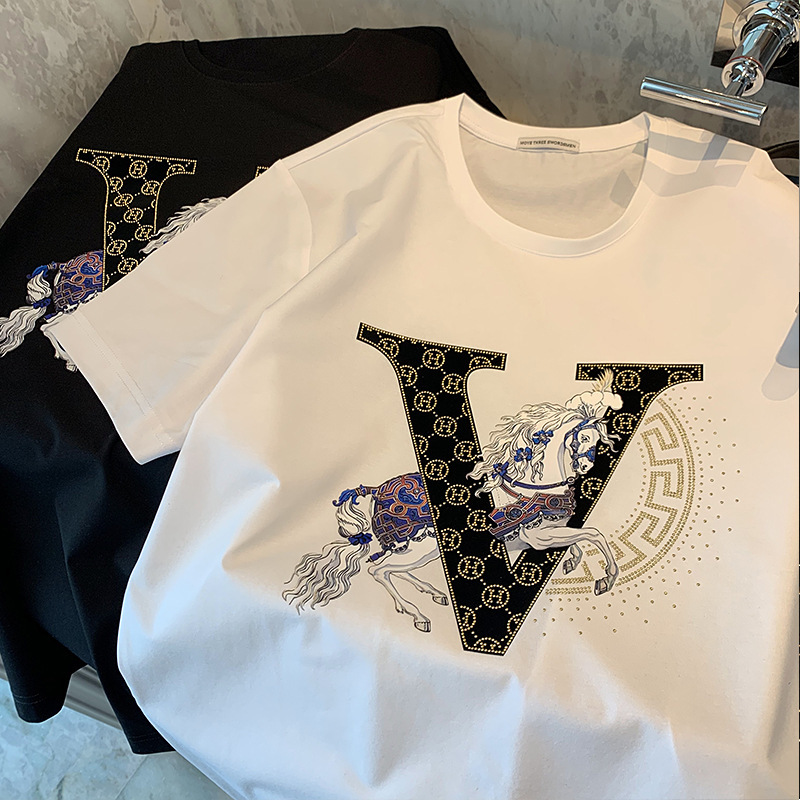 Designer's New Minimalist Casual Summer New Style Men's Short-sleeved Shirt With High-end Fashionable Design Large Size With Patterned Ice S